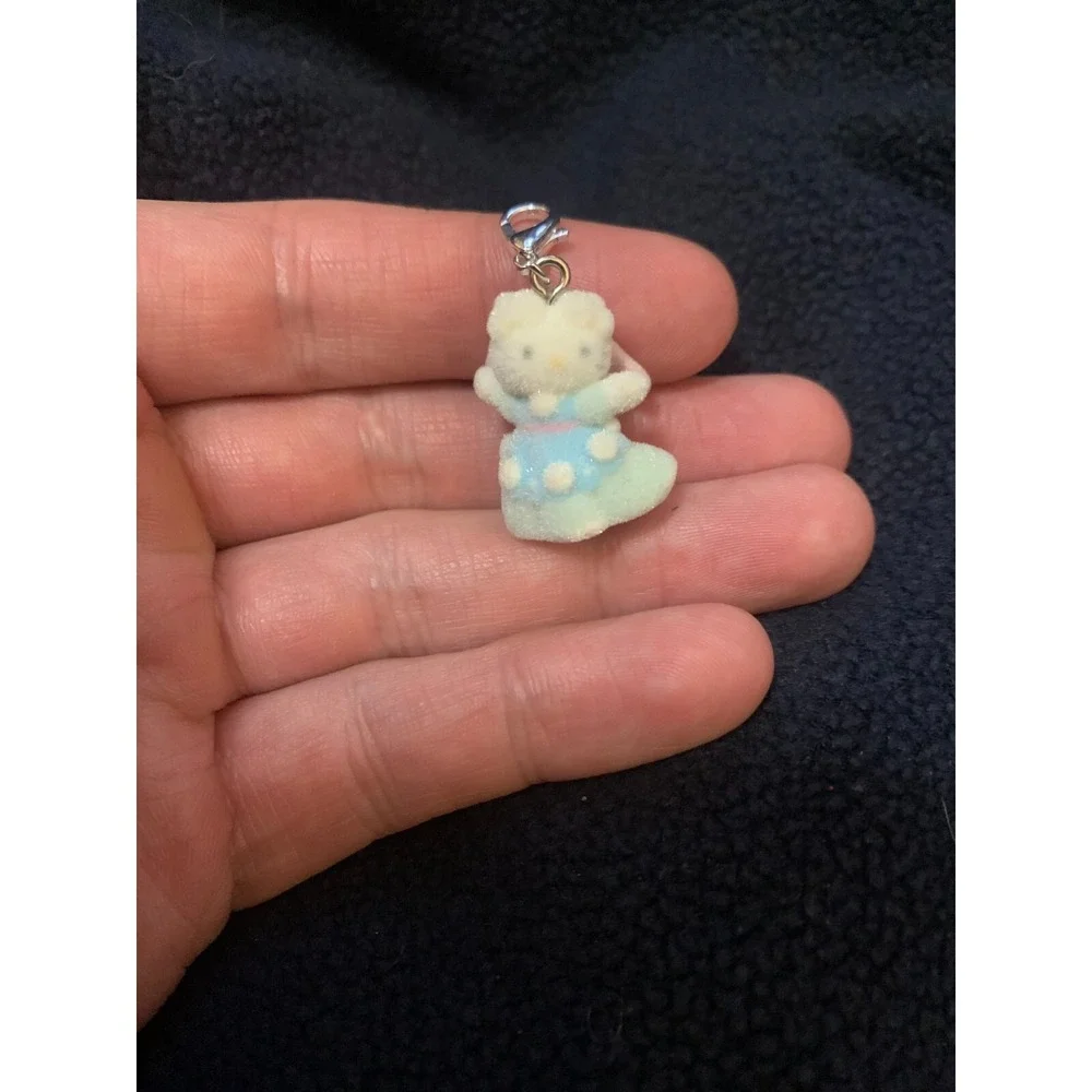 Sanrio Hello Kitty Ball Room Flocking Keychain Charm